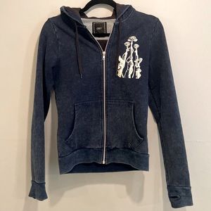 OBEY guns and roses zip up hoodie